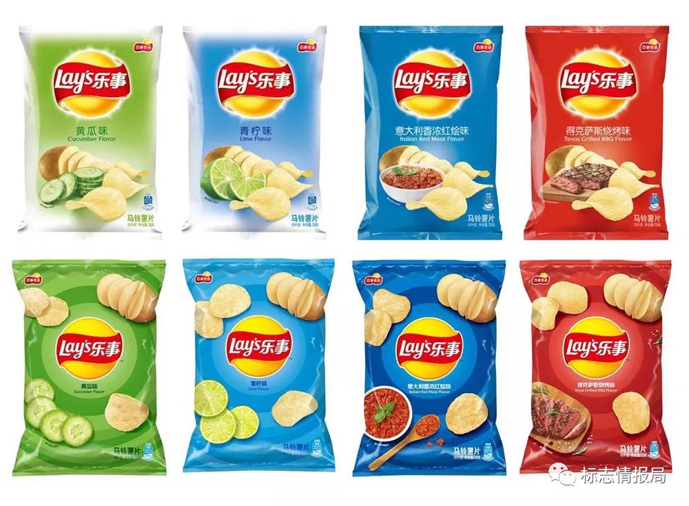 食品品牌乐事薯片第三次全新品牌包装设计发布,视觉更