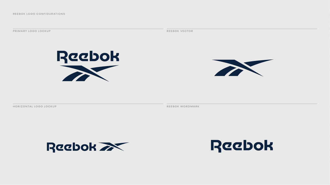 锐步reebok体育品牌新logo设计,品牌vi设计
