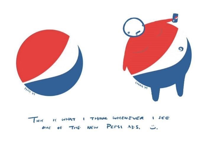 Funny interpretation of Pepsi logo