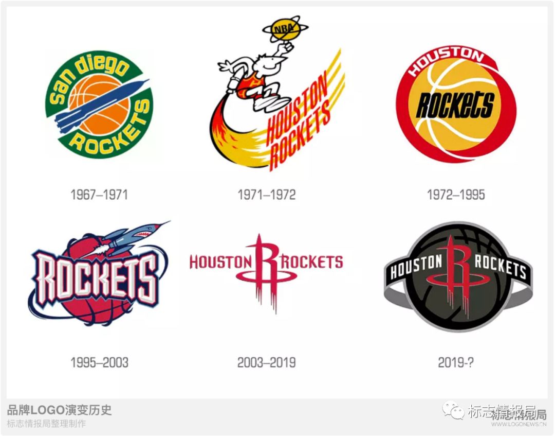 NBA火箭队新LOGO设计演进过程