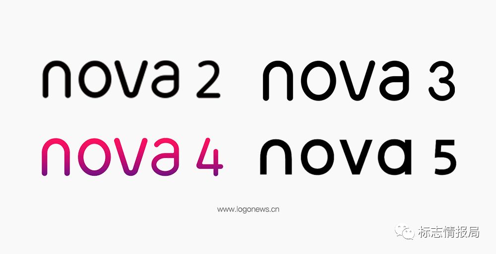 华为nova手机品牌形象设计,年轻国际化气质, 新logo设计