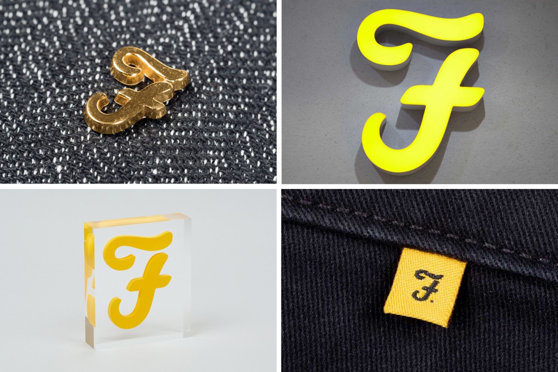 英國Farah服裝品牌logo設計理念分析， 不同工藝的logo制作效果
