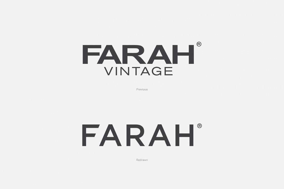 英國Farah服裝品牌logo設計理念分析，字體設計