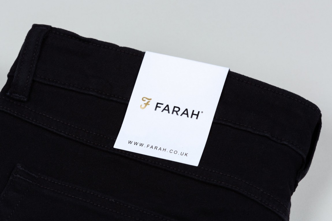 英國Farah服裝品牌logo設計理念分析， 標簽設計