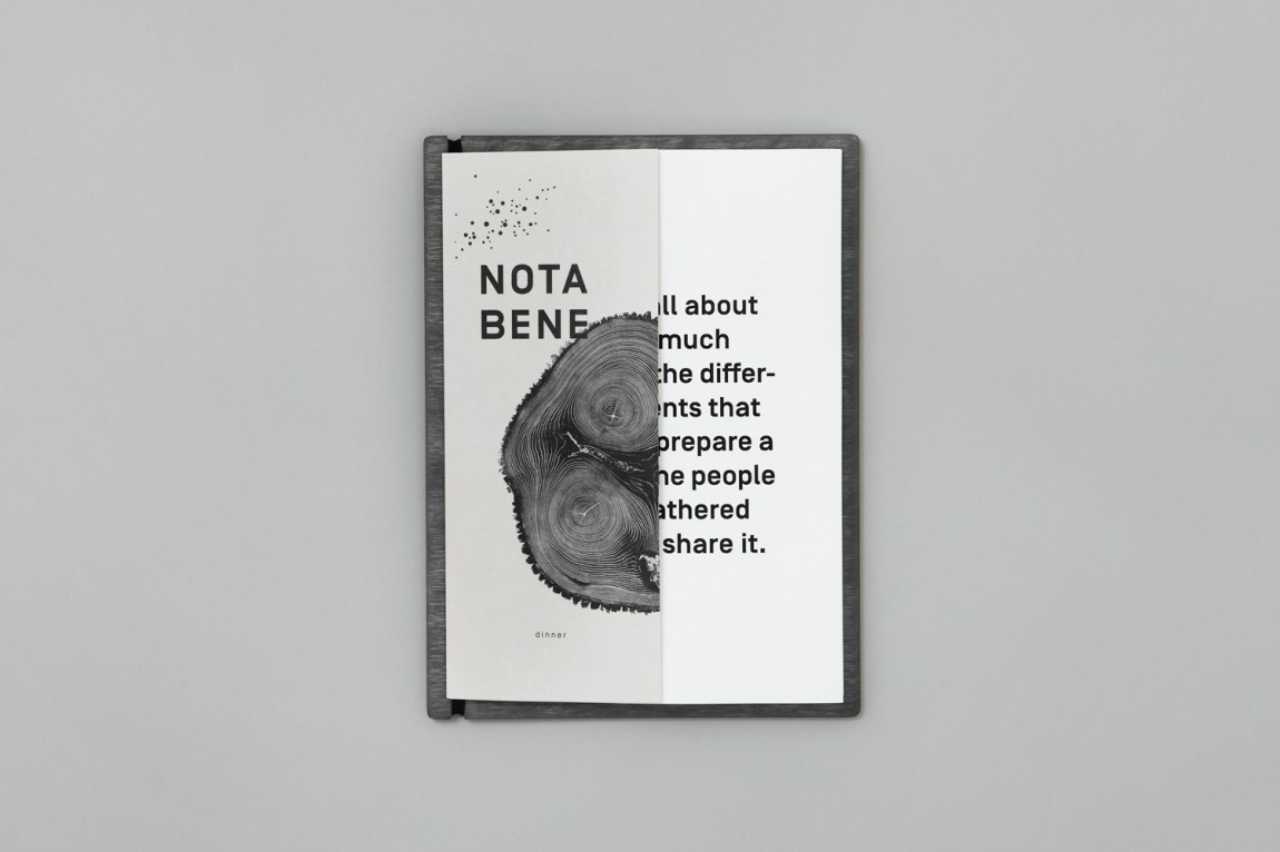  Nota Bene 创意品牌logo设计：菜单设计
