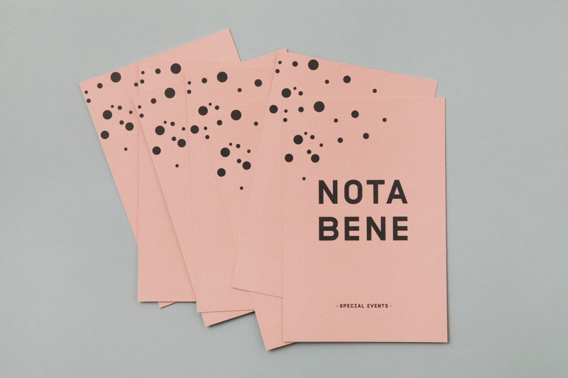  Nota Bene 创意品牌logo设计：菜单设计