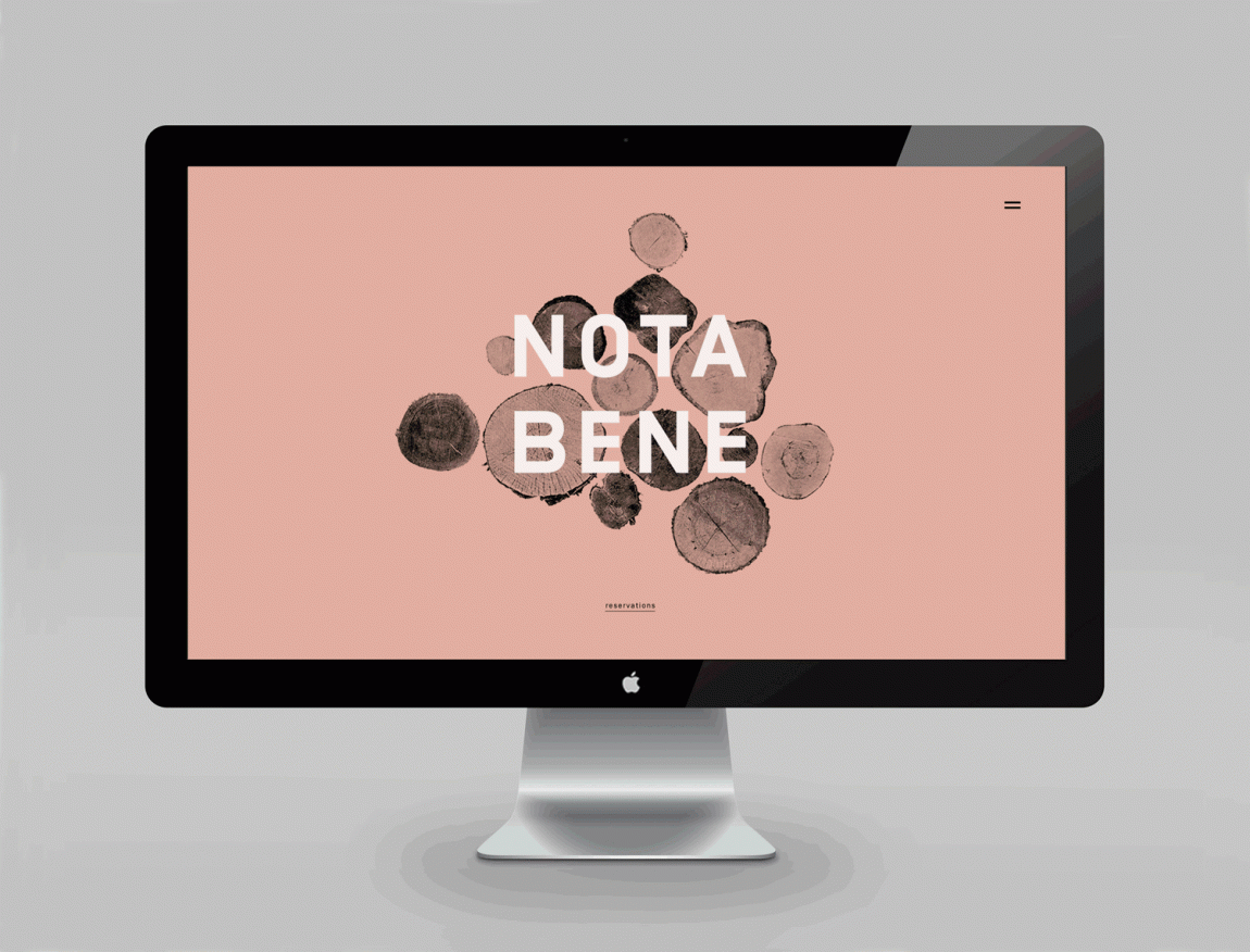  Nota Bene 创意品牌logo设计：网站设计