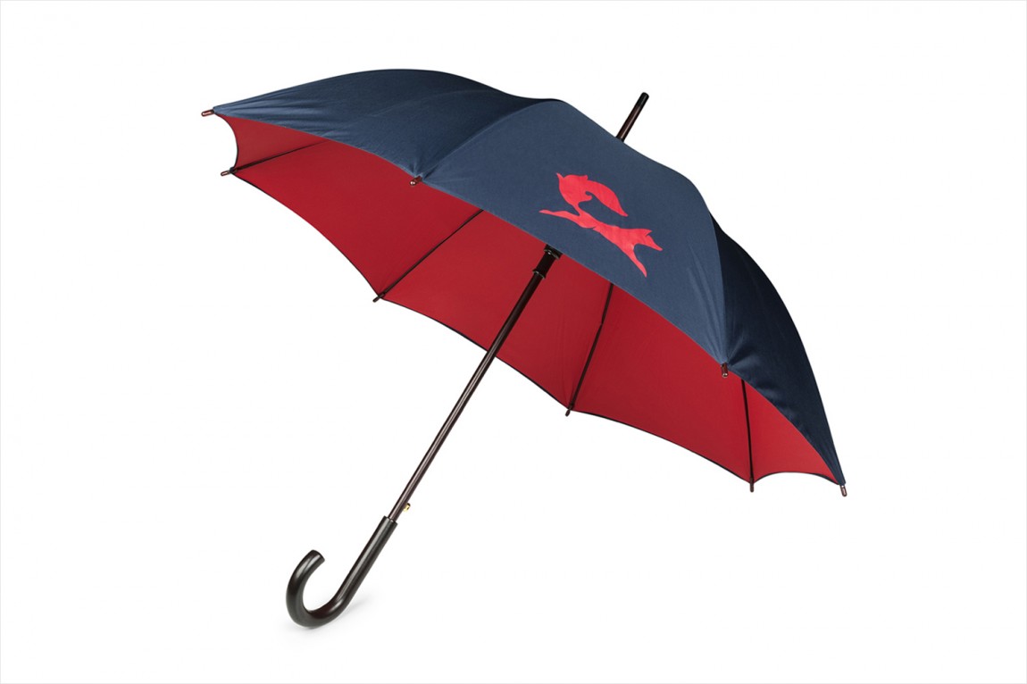 Brand identity and branded umbrella for Fox Real Estate by Parallax Design, Australia