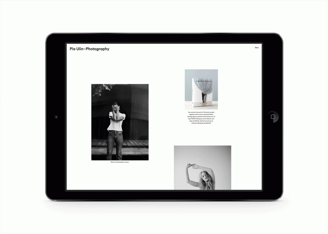 瑞典摄影工作室vi形象设计，网站设计