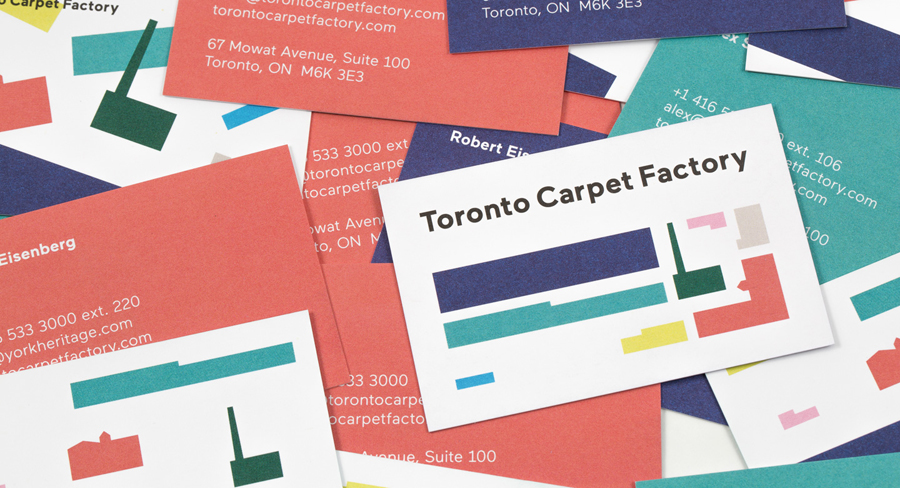 Toronto Carpet Factory 创意品牌logo设计：名片设计