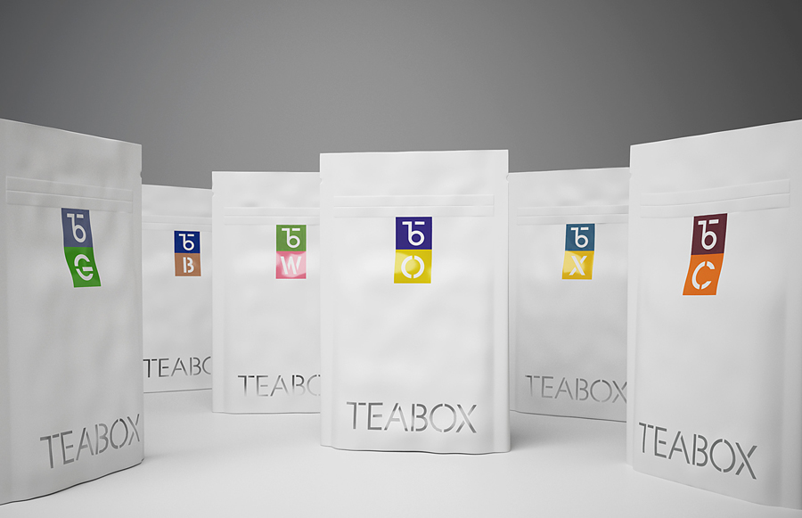Teabox 创意品牌Logo设计：包装设计