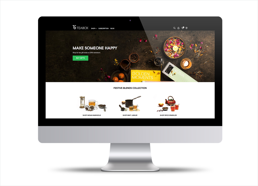 Teabox 创意品牌Logo设计：网站设计