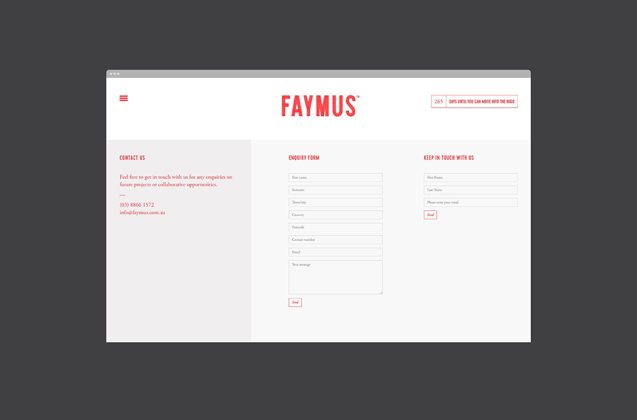 Faymus創意品牌logo設計：網站設計
