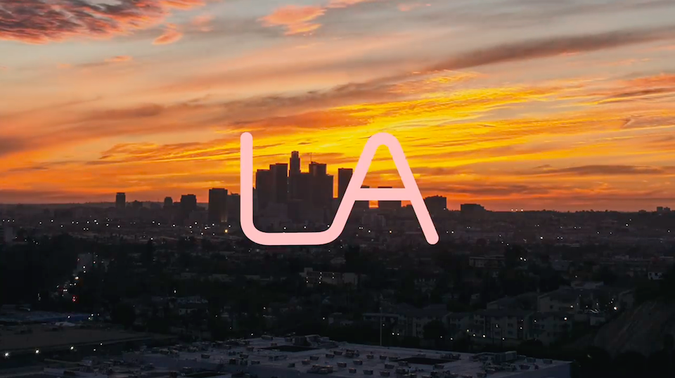 洛杉矶城市形象VI设计，L与A的独特视觉符号