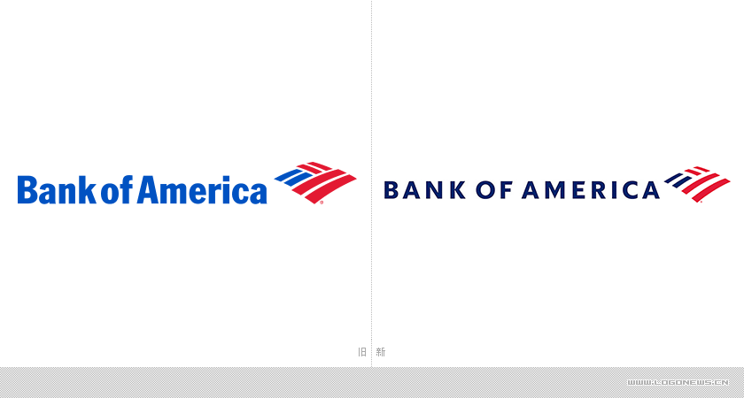 与时俱进？美国银行竟调整使用二十年的企业品牌logo设计,logo设计,深圳logo设计