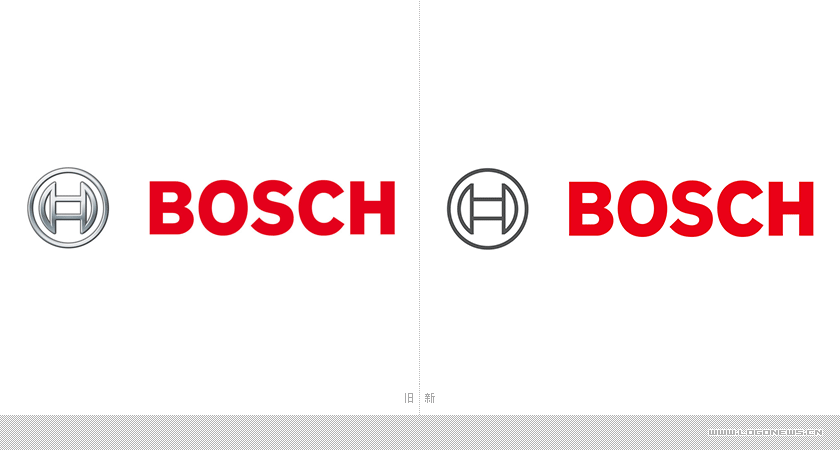博世BOSCH公司品牌设计， 新旧logo设计对比