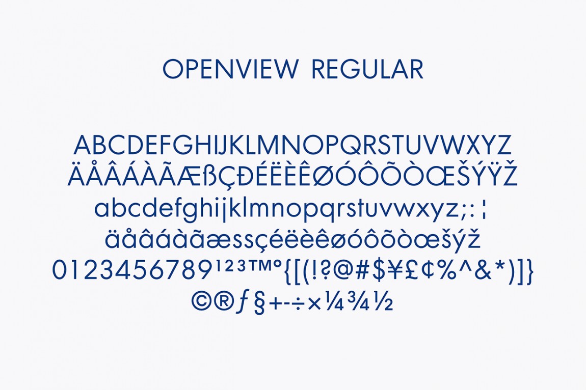 OpenView整体品牌塑造形象设计，品牌字体设计