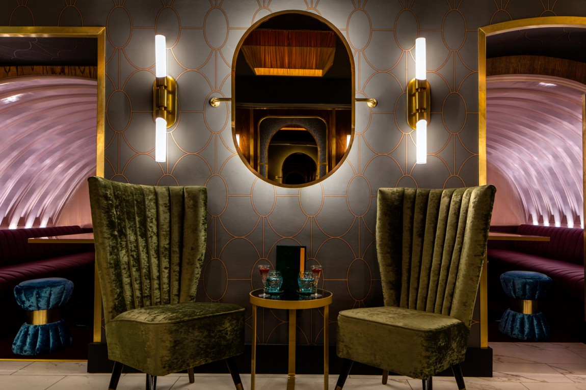 伦敦Disrepute会员酒吧品牌vi设计，室内空间设计