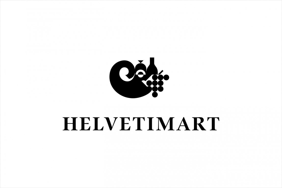 Helvetimart超市企业品牌形象vi设计， logo设计