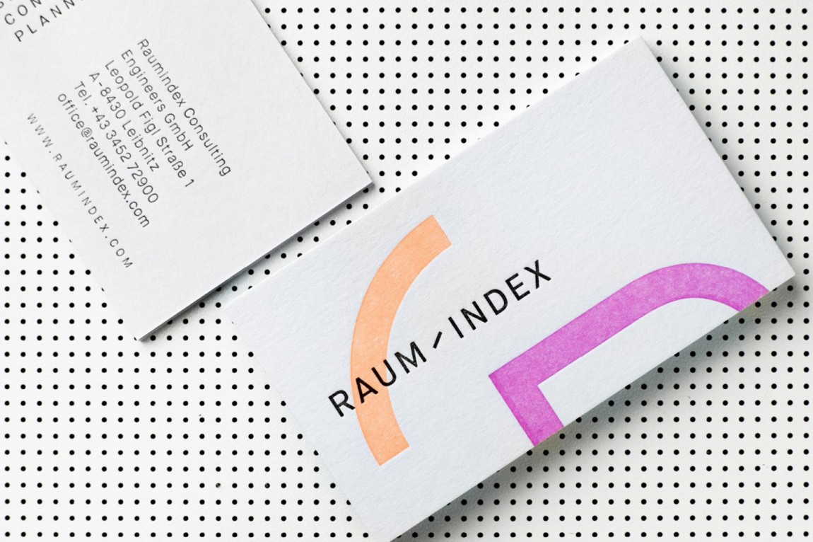 Raumindex零售空间设计公司品牌形象设计，名片设计