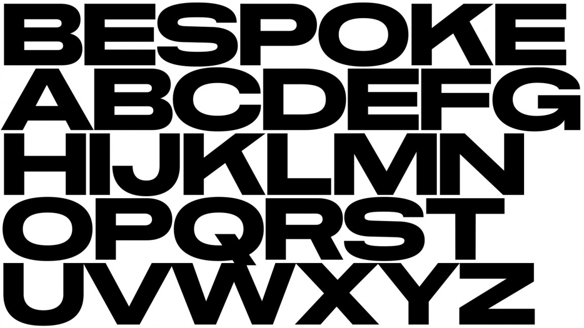 Bespoke数码润饰公司视觉传达设计，字体设计