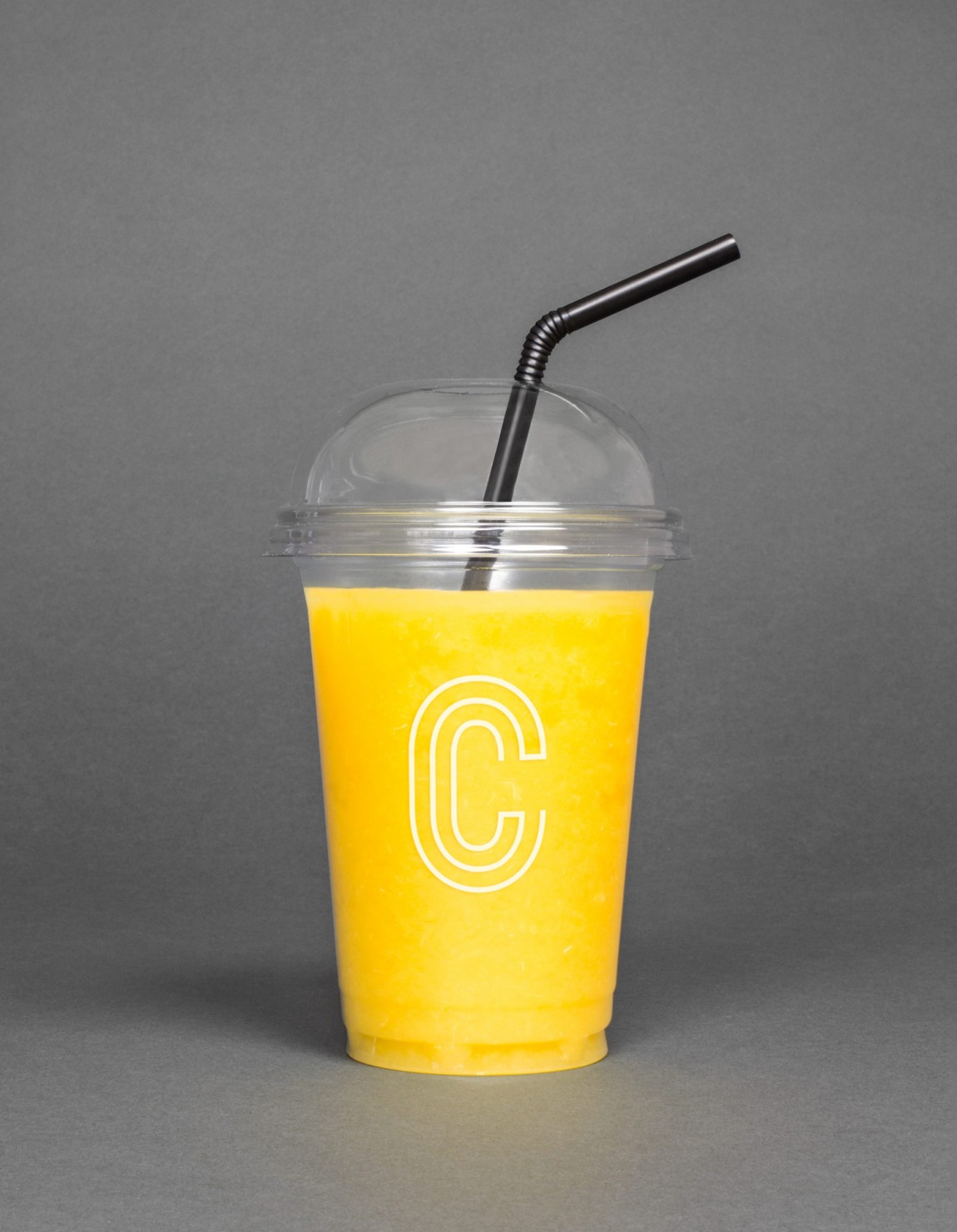 轻食咖啡馆Caldo连锁品牌标志logo设计，饮料杯设计
