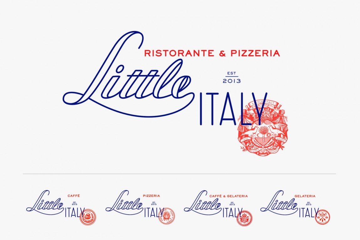 Little Italy意大利餐厅VI设计，品牌形象设计