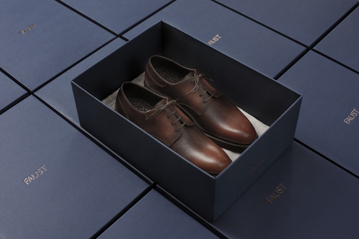  Faust高端制鞋品牌vi设计， 鞋包装盒设计