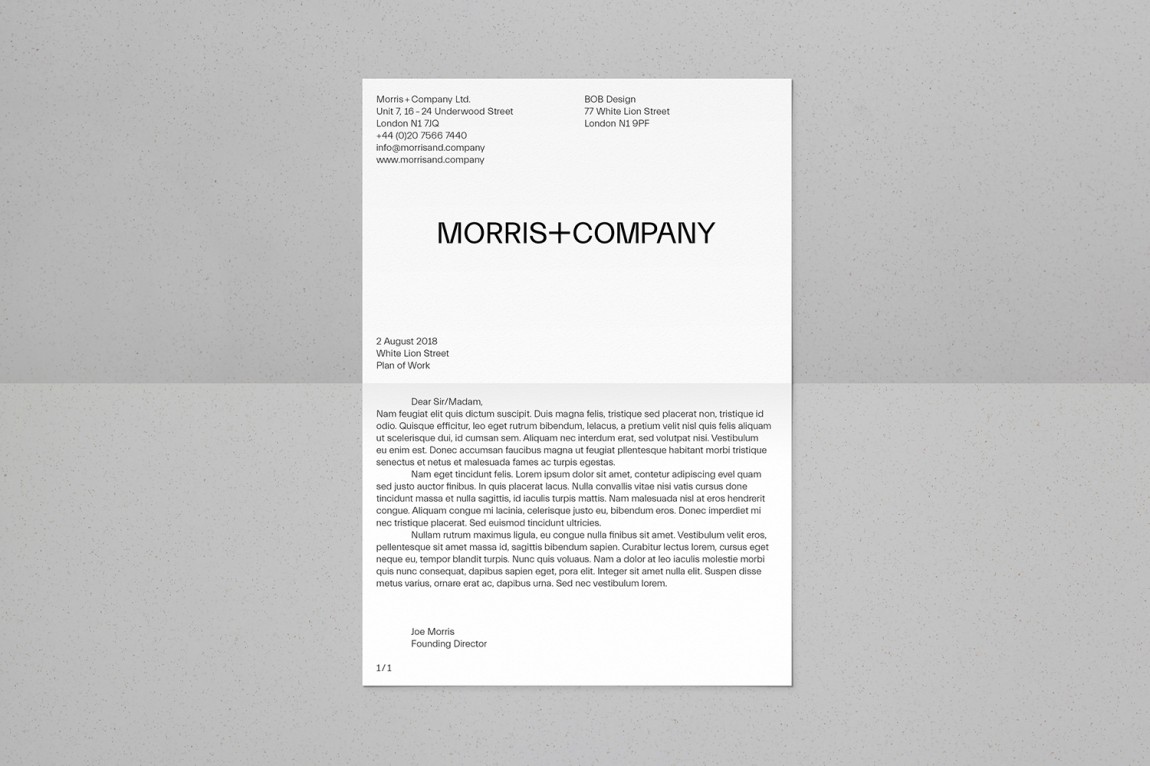 Morris + Company设计公司高端vi设计系统，办公应用设计i