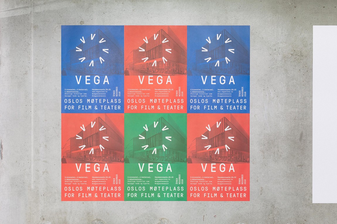 Vega商业艺术空间综合体品牌形象设计，海报设计