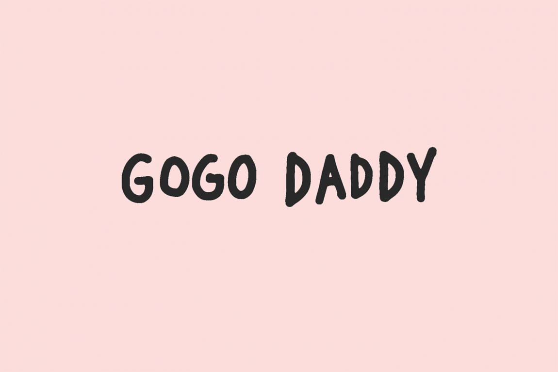 泰国餐饮GoGo Daddy餐厅VI设计，字体logo设计