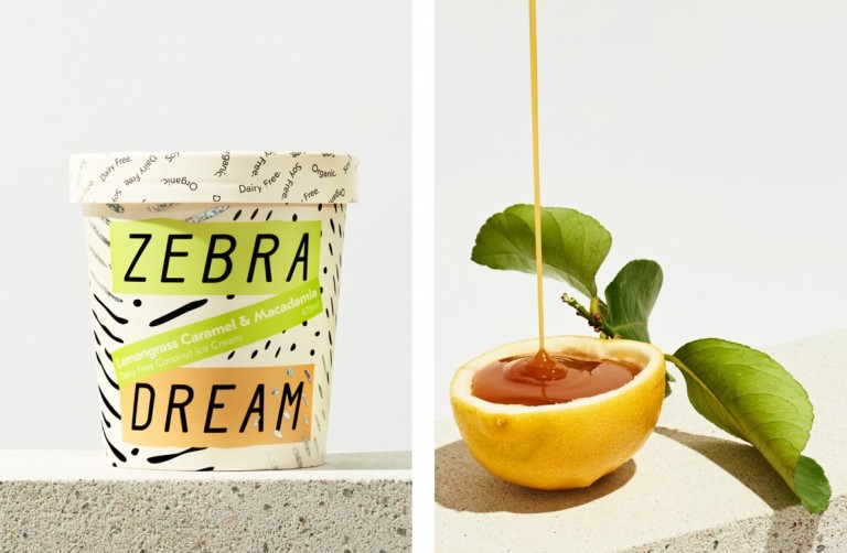 Zebra Dream有機冰淇淋產品品牌包裝設計，品質感陡然上升