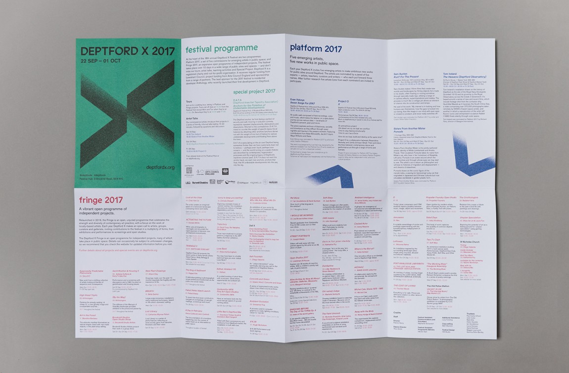 Deptford X品牌形象定位设计，折页设计