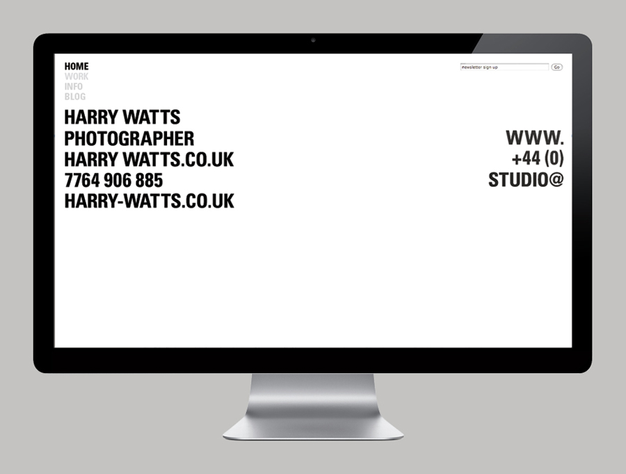 Harry摄影公司vi设计，企业形象设计，网站设计