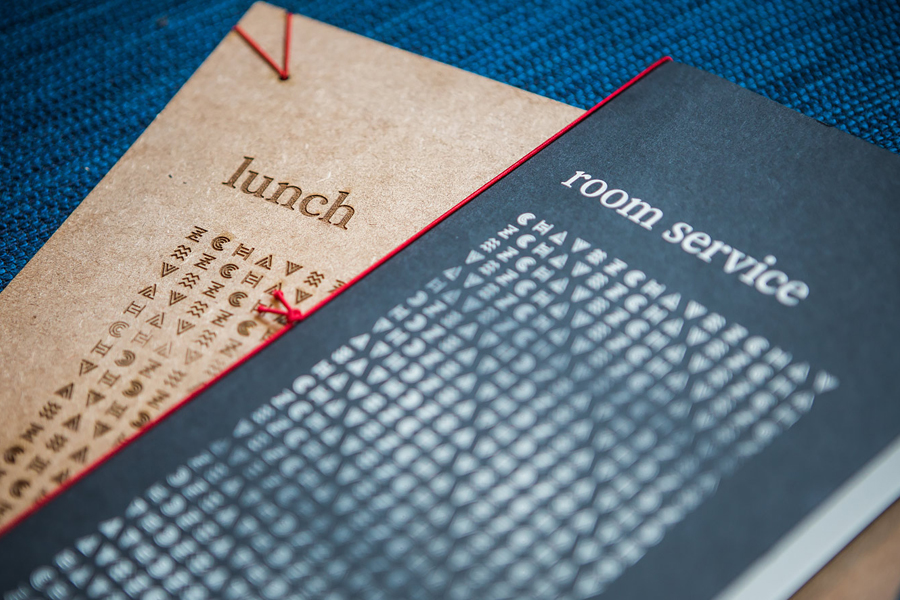 Chavez designed by Föda – Heated treated wood and print menus for Austin based Mexican restaurant Chavez designed by Föda