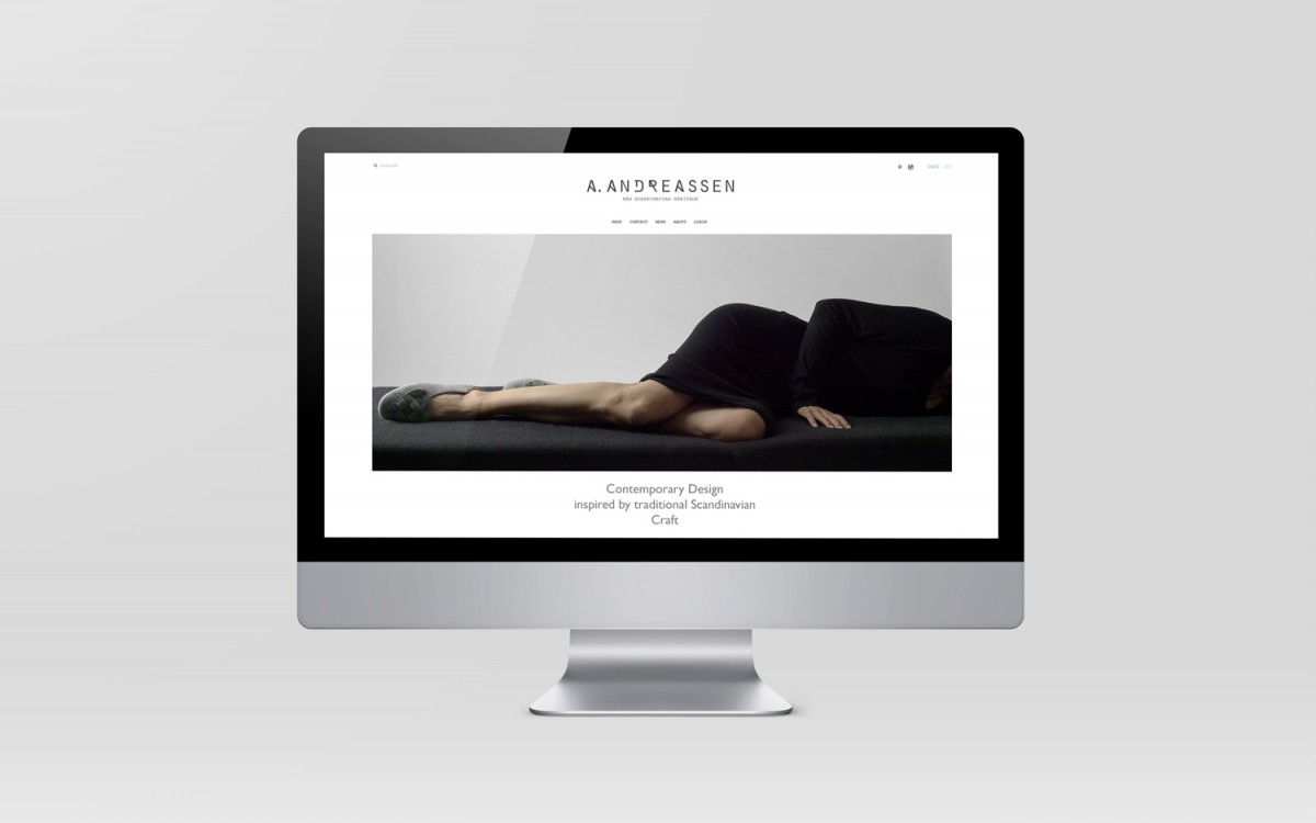 A. Andreassen品牌logo设计和包装设计，网站设计