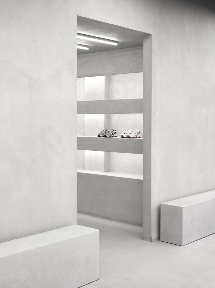 Axel Arigato Copenhagen flagship store, designed in collaboration with Christian Halleröd