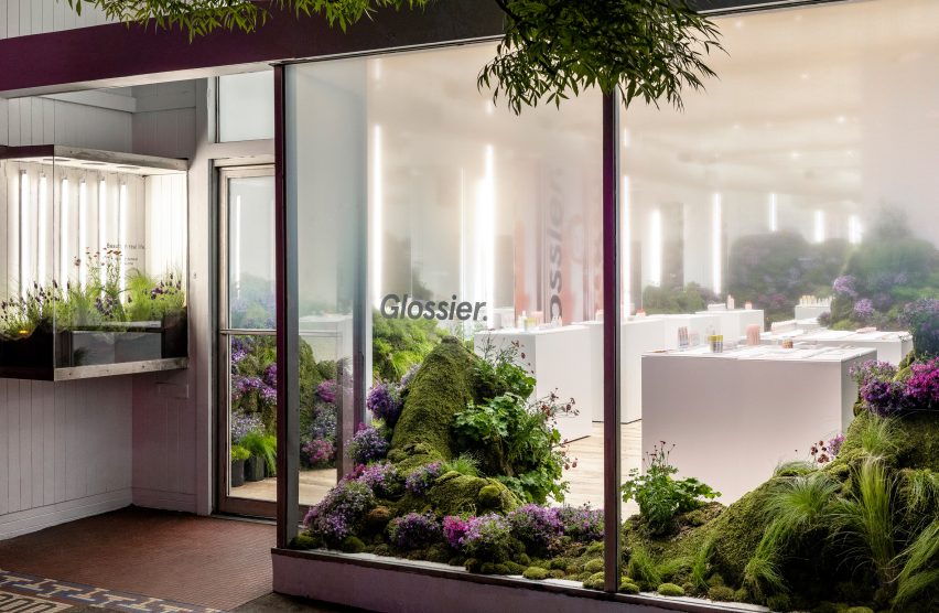 西雅图美容品牌glossier商业空间设计