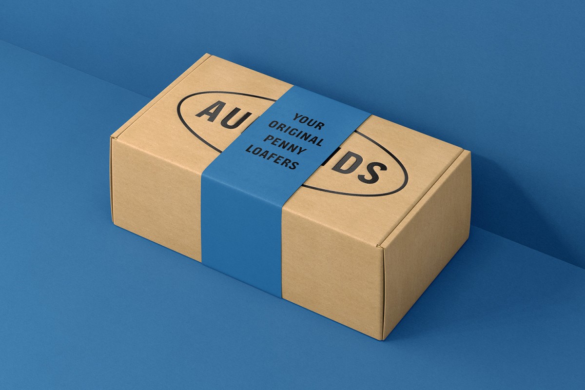  logo , branding, packaging and website designed by Heydays for Norwegian shoemaker Aurlands