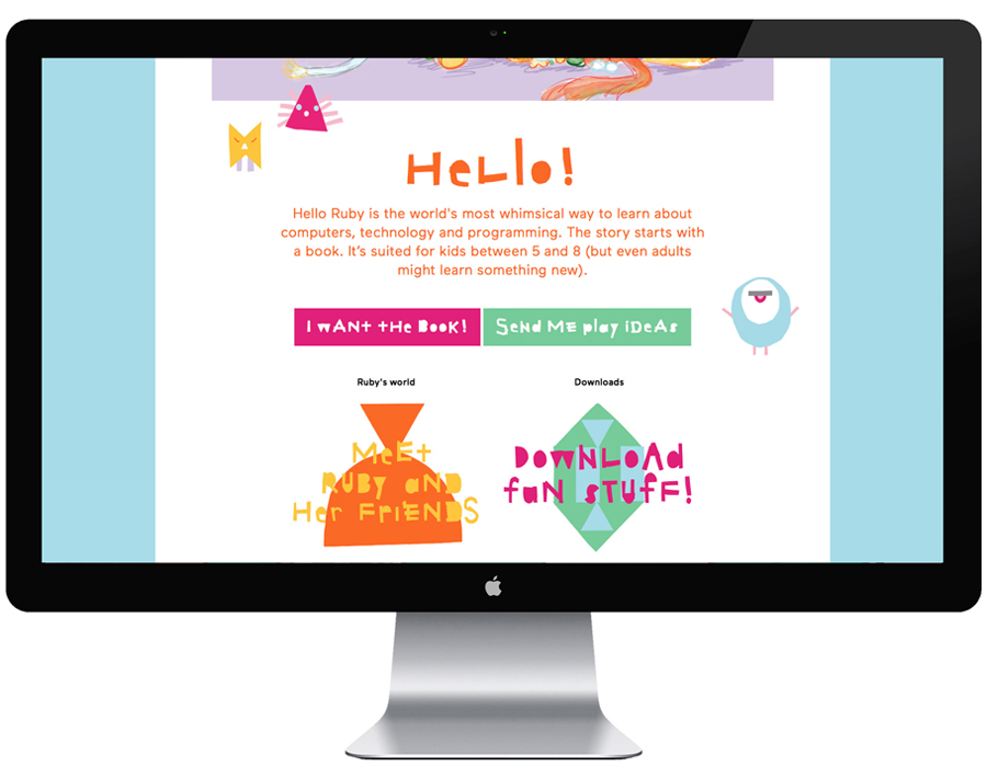 综合性儿童电脑品牌Hello Ruby品牌vi设计，企业形象设计