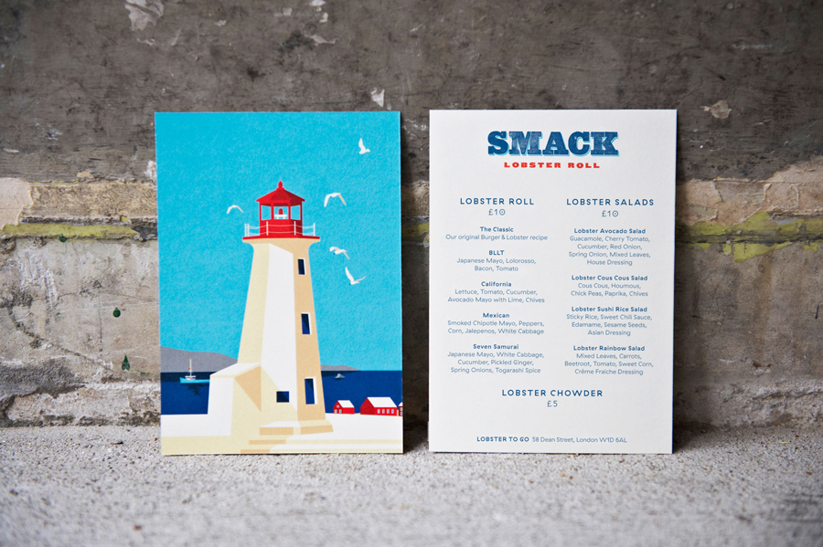 Smack外賣熟食店品牌定位與vi企業形象設計，菜單設計