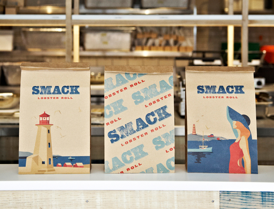 Smack外賣熟食店品牌定位與vi企業形象設計，餐牌設計