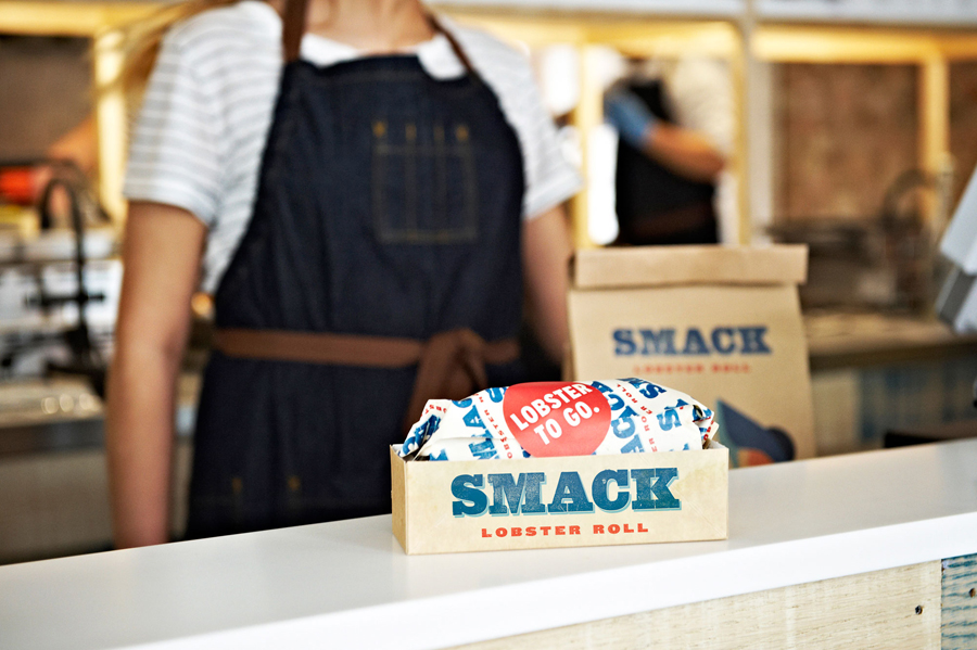 Smack外賣熟食店品牌定位與vi企業形象設計，外賣盒設計