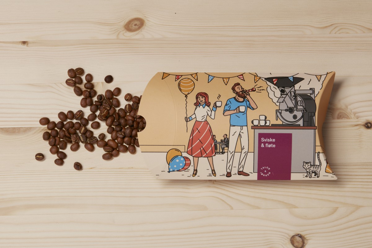挪威roastery专业咖啡高端包装设计，包装袋设计