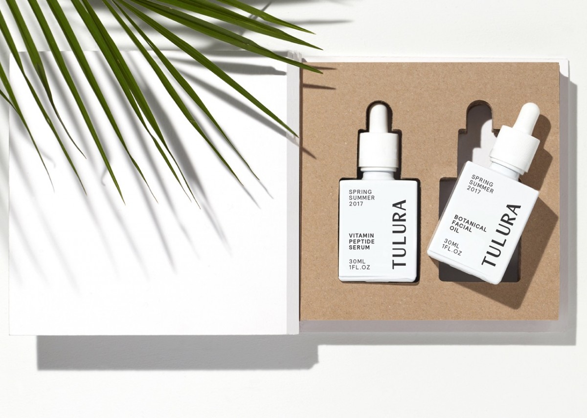 logo type, branding and packaging by Leeds-based design studio Build for New York skincare brand Tulura