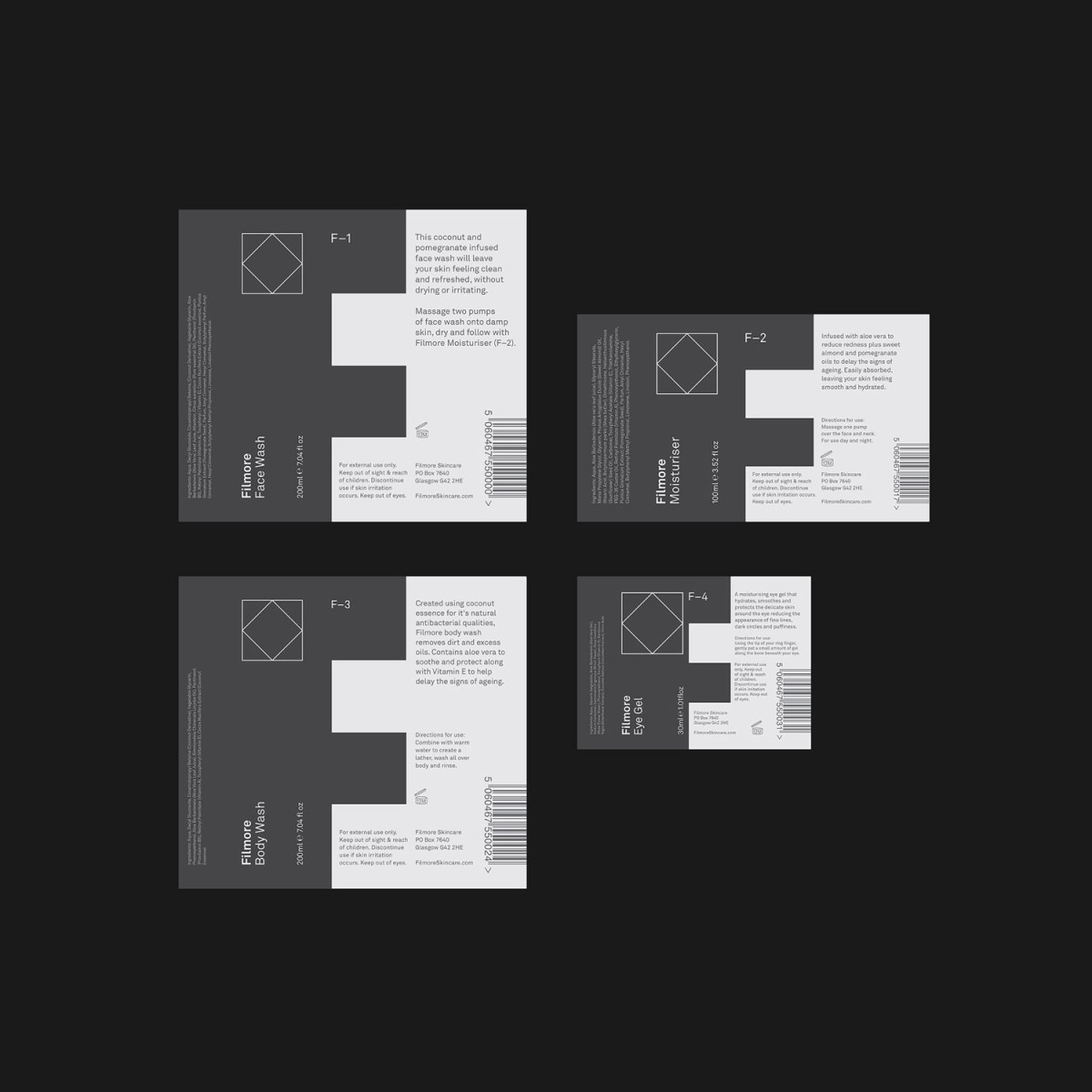 Filmore护肤品牌定位策划 ,产品包装设计