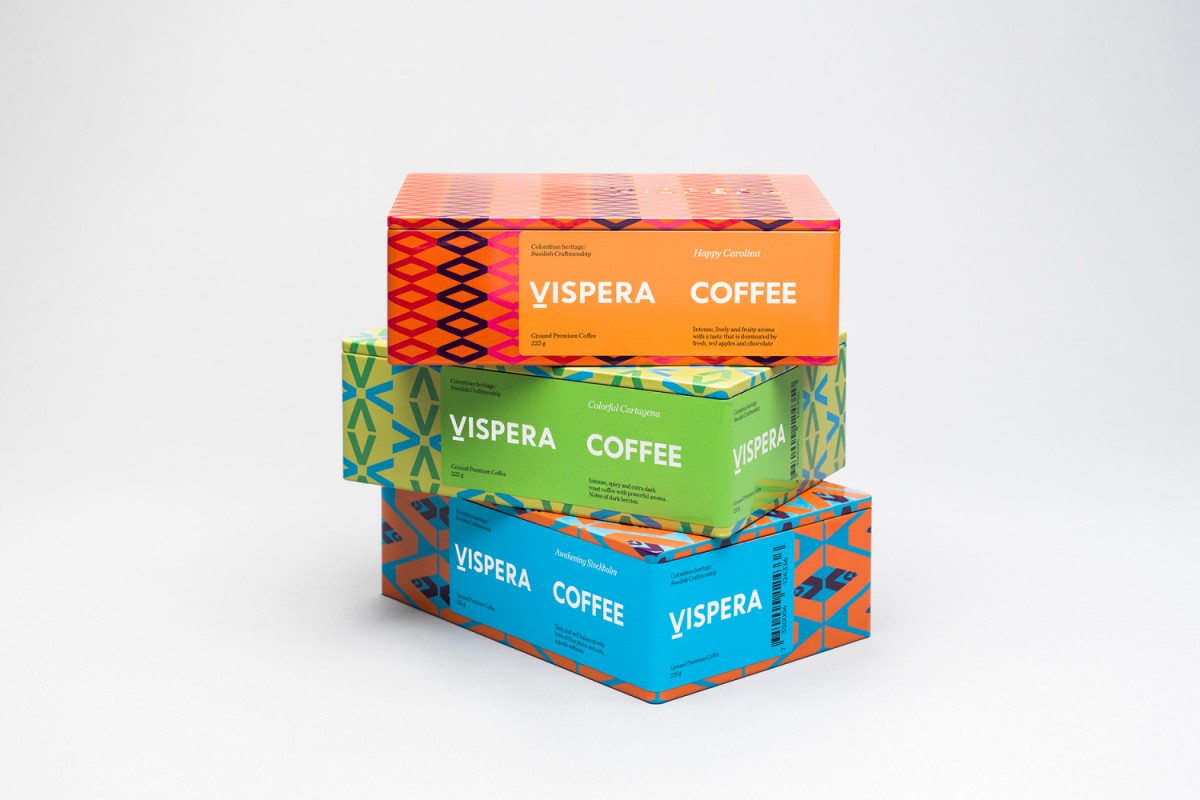 Vispera咖啡品牌vi设计，包装设计