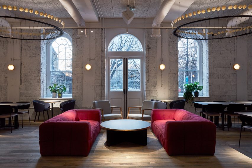 Interiors of Kindred co-working space, designed by Studioshaw
