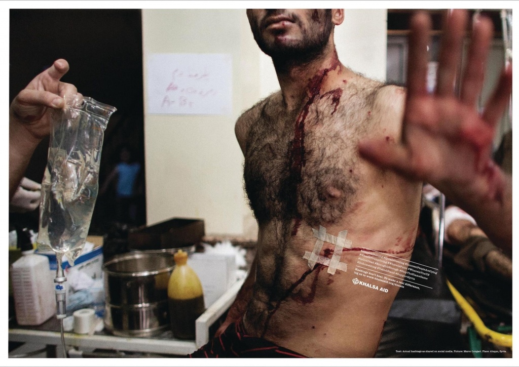 国外广告设计公司案例：Khalsa Aid:创可贴不能愈合的伤口