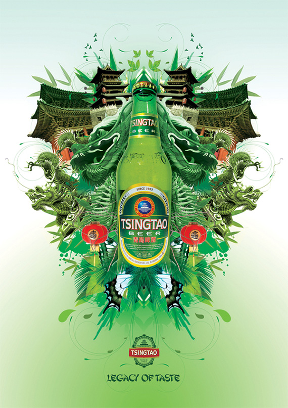 东莞平面设计公司分享：啤酒海报设计欣赏 